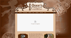 Desktop Screenshot of donnysdiamondgallery.com