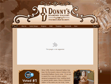 Tablet Screenshot of donnysdiamondgallery.com